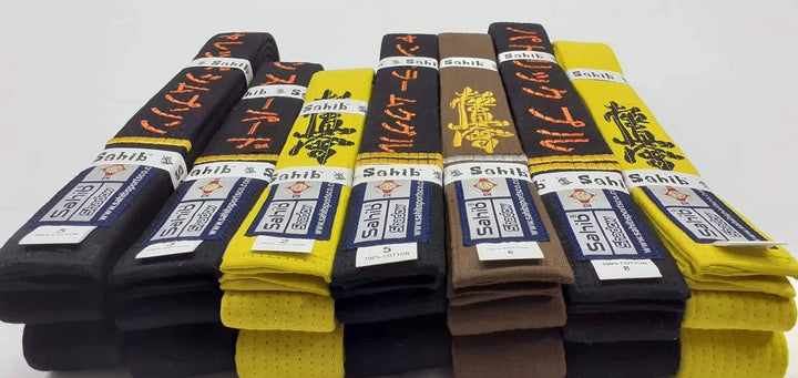 "Bulk custom kyokishin karate belts and Gi uniforms for teams or academies"