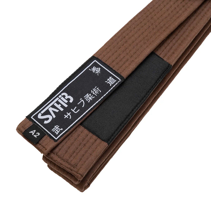 Brown BJJ Belt – 6mm Cotton Weave Belt by Sahib®