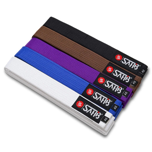 Sahib® BJJ Belt All Rank Colors – IBJJF Approved Brazilian Jiu Jitsu Belts