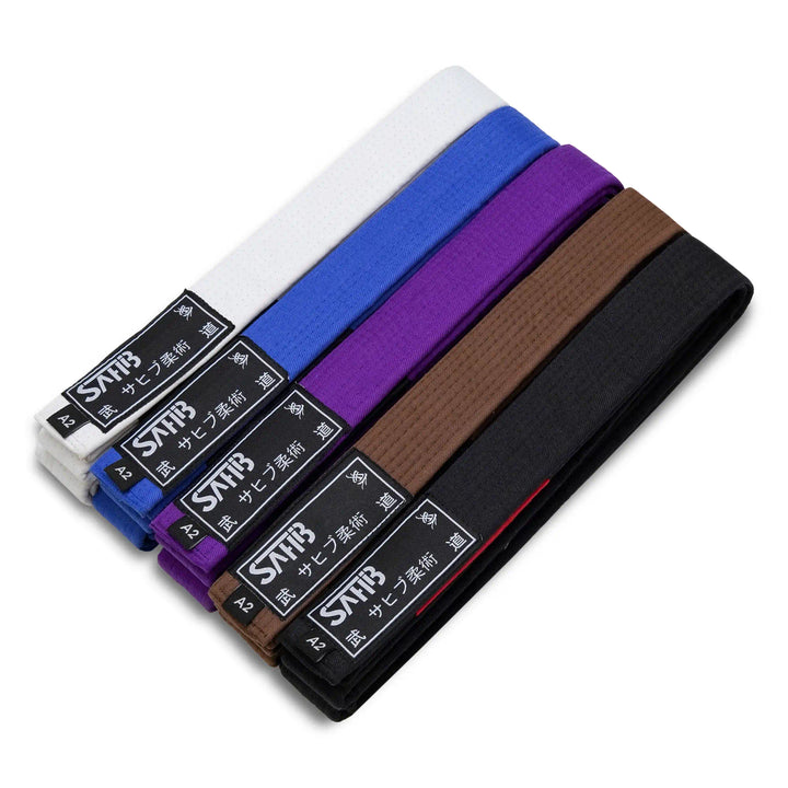 Closeup of Sahib® 6mm Heavy-Duty BJJ Ranked Belts
