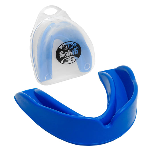Blue EVA mouthguard for combat and contact sports