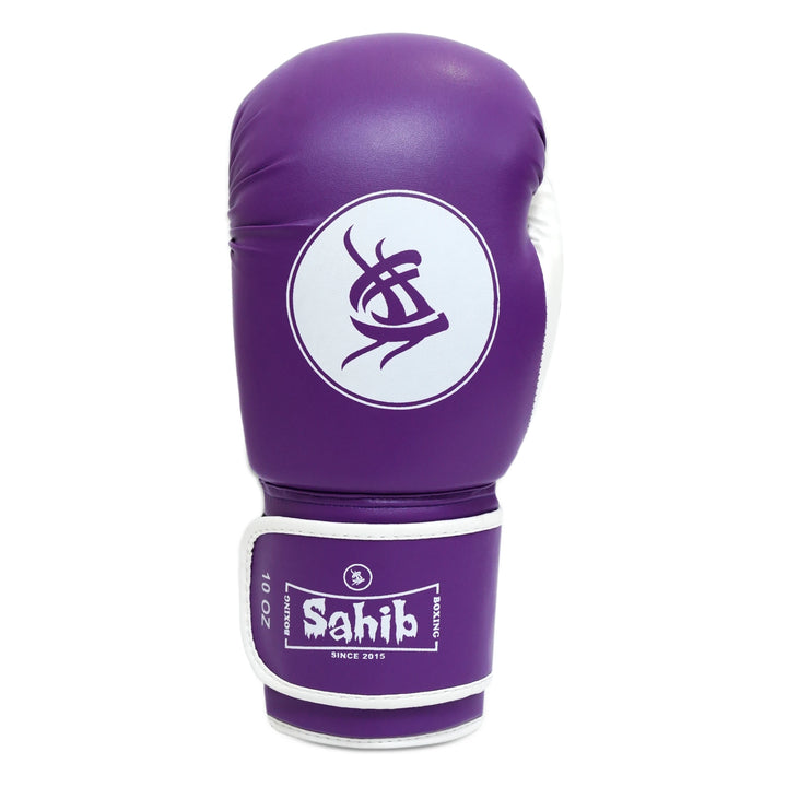 Top view of purple gloves – ergonomic form with moisture-wicking layer