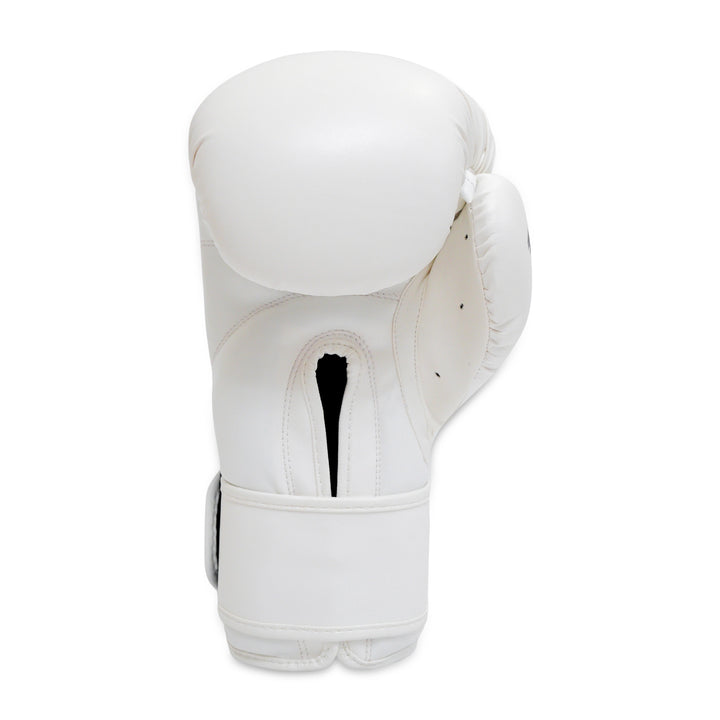Close-up of white Sahib® glove – impact foam and reinforced seams detail
