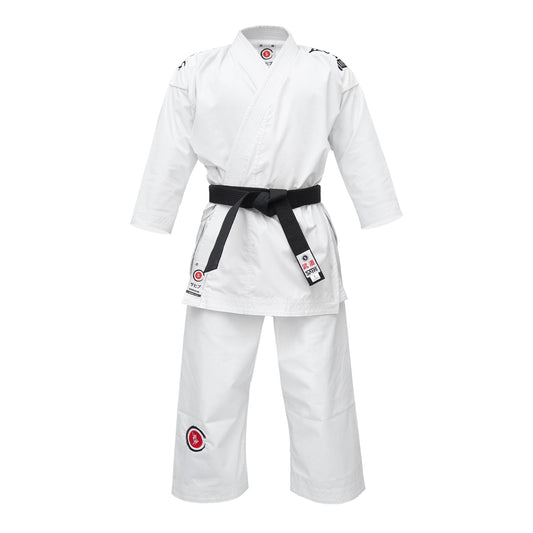 Sahib Canvas Karate Gi white front full view – premium martial arts uniform