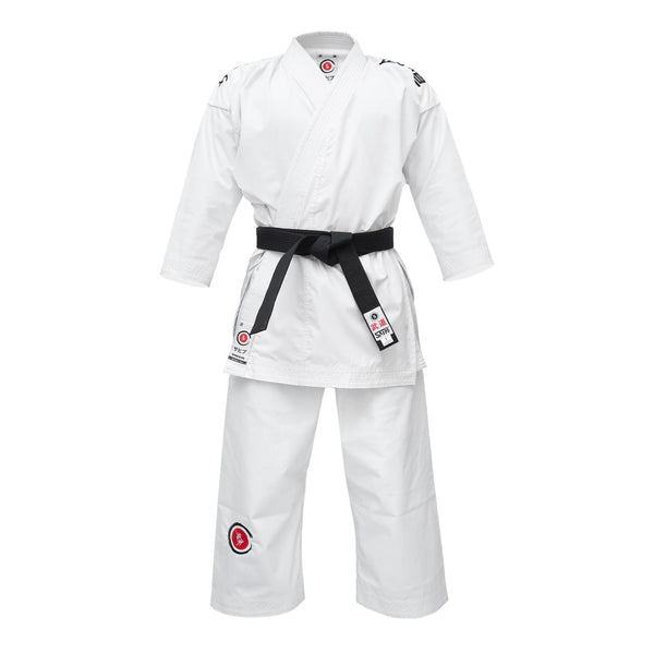 Sahib Canvas Karate Gi white front full view – premium martial arts uniform