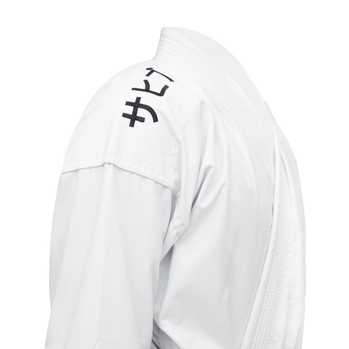  Sahib Canvas Karate Gi white left shoulder Japanese Soul embroidery