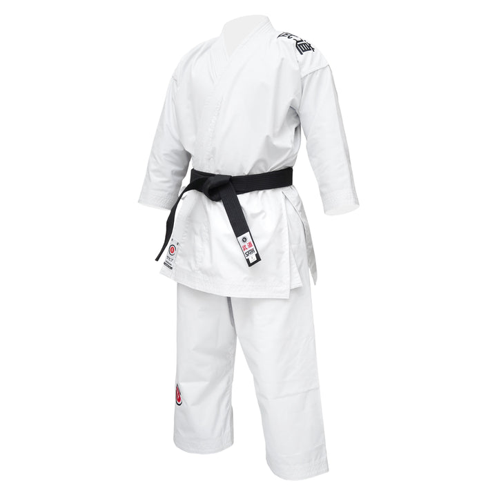 Sahib Canvas Karate Gi white side view – durable 10oz midweight karate gi