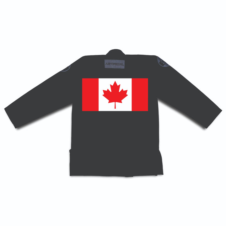 Custom BJJ Gi – Canada Flag Personalization on Back by Sahib”