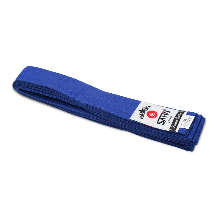 Blue Karate Belt – Sahib® Martial Arts Belt for Karate, Judo & Taekwondo Practitioners