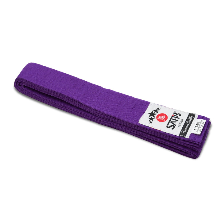 Purple Karate Belt by Sahib® – Intermediate Rank Martial Arts Belt for Kids & Adults