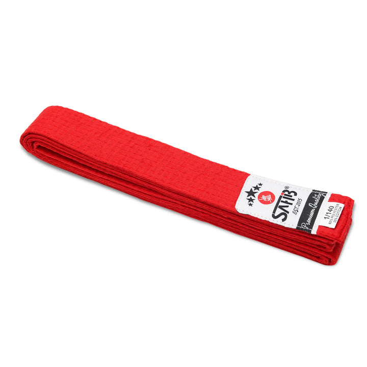 Red Karate Belt – Sahib® Martial Arts Color Belt for Training & Ranking