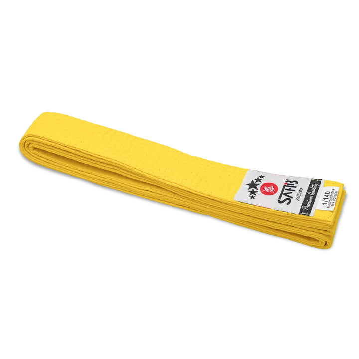 Yellow Karate Belt – Sahib® Color Rank Belt for Beginners in Karate & Taekwondo