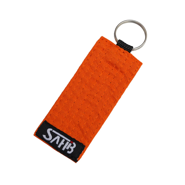 Orange belt martial arts keychain for judo, karate, and taekwondo – Sahib
