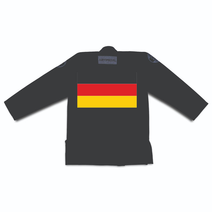 Personalized BJJ Gi with Germany Flag on Back – Sahib Artificial Series”