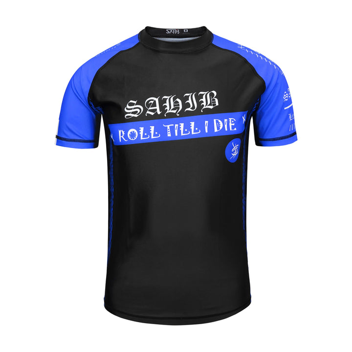 Sahib Blue Belt Ranked Rashguard – Front View