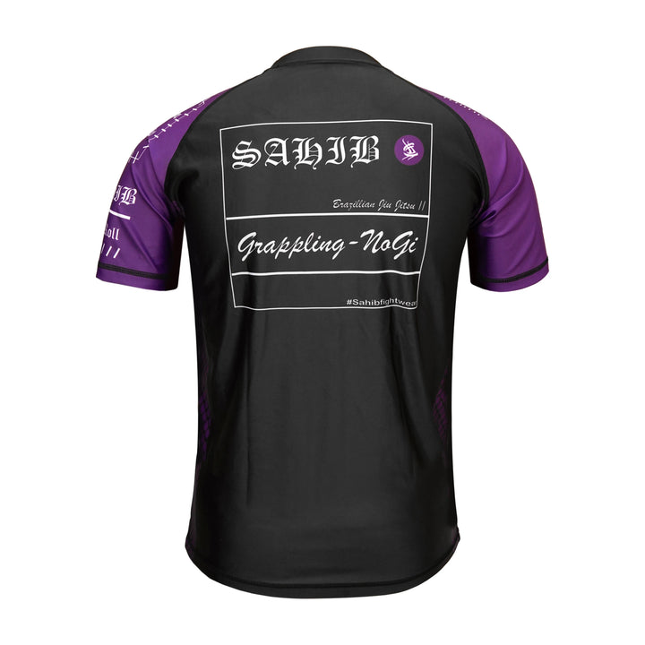 Roll Till I Die BJJ Rashguard – Purple Belt Back Design