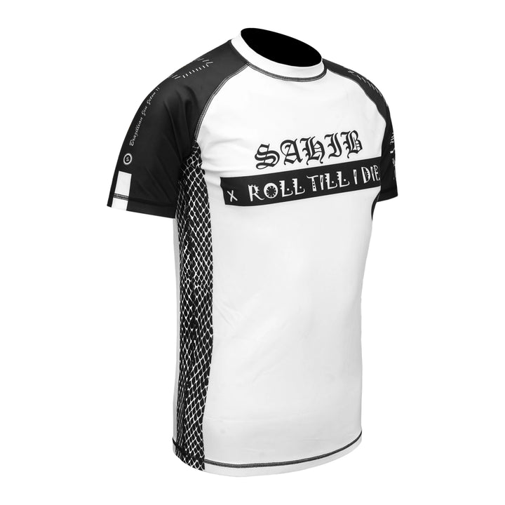 Sahib White Belt Rashguard – Right Side View