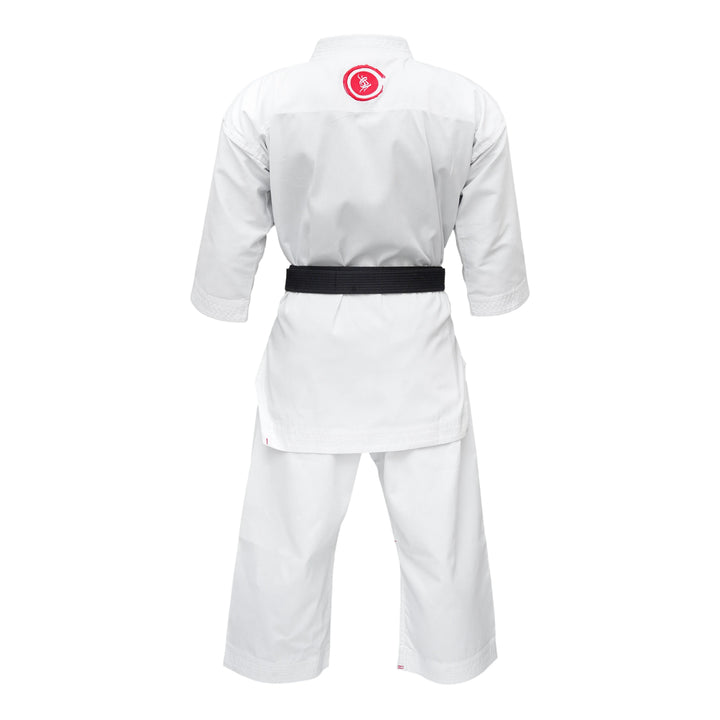 Back view of Sahib® Sakura Red Label Karate Gi – classic martial arts uniform with minimal, sharp styling