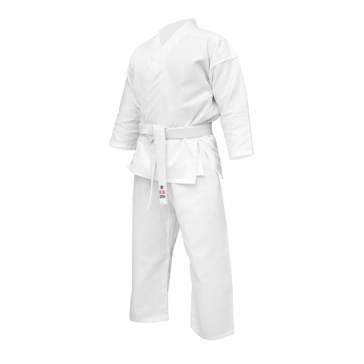 Side view of Sahib® Student Karate Gi – breathable karate training gi for students and first-time martial artists